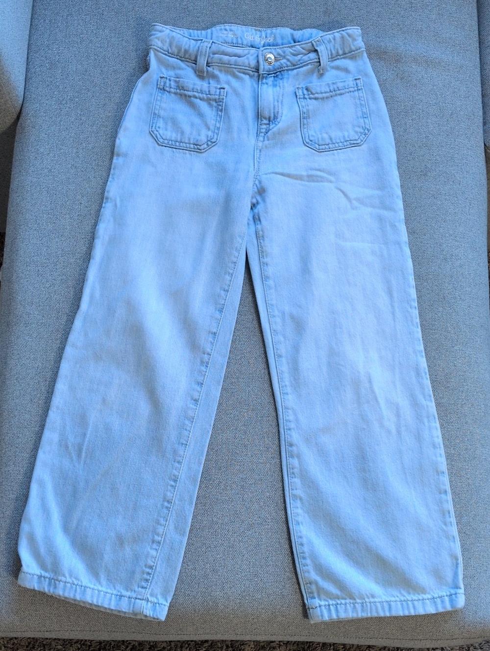 Cat & Jack Light Blue Wide-Leg Jeans
